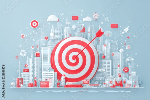 Business development concept focused on acquiring new customers and increasing sales.