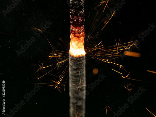 sparks of a fire