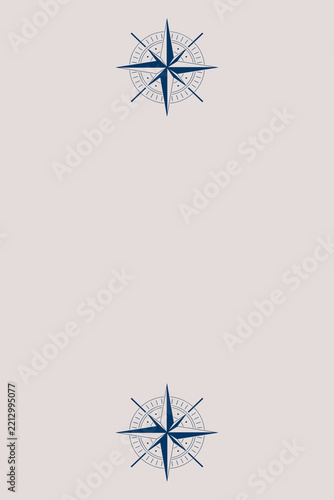 Two Compass Symbols on Soft Pink Background