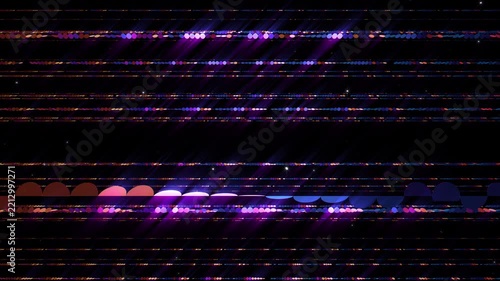 Colorful Dot Line illumination Neon Light space abstract loop background