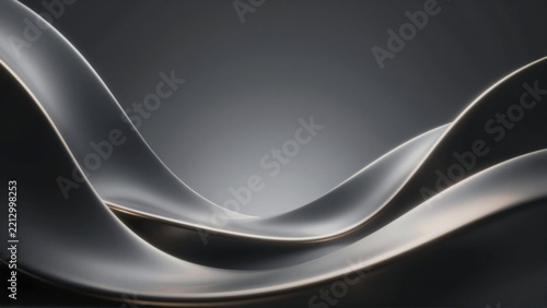 abstract digital art piece dark grey background background gradient black white subtle wave like pattern center wave appears curved lines create sense movement depth lines arranged way creates smooth