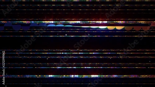 Colorful Dot Line illumination Neon Light space abstract loop background