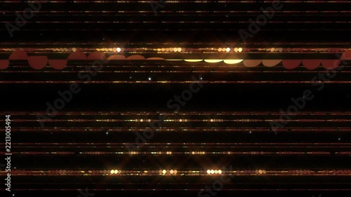 Colorful Dot Line illumination Neon Light space abstract loop background