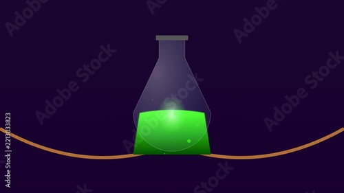 Abstract dark background with slow moving light particles and glowing