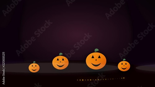 Abstract black background with slow moving light particles and soft