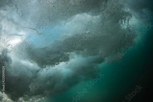 View of water bubble in the ocean.