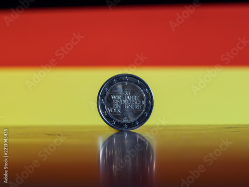 Obraz na plátně 35th Anniversary Commemoration of German Unity 2 Euro Coin