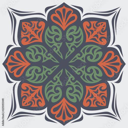 vector seamless pattern with flowers