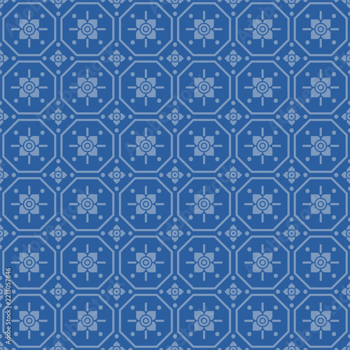 vector seamless pattern with flowers