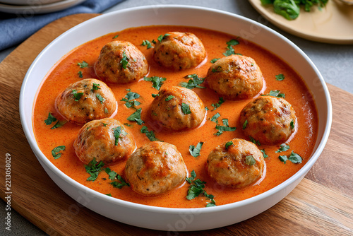 Malai kofta in dish on the table