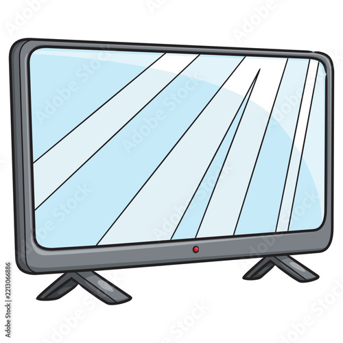 A cute and adorable television cartoon illustration.