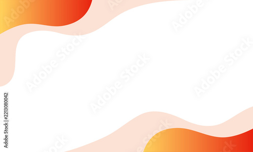 Minimal Orange and Peach Fluid Abstract Background with White Copy Space
