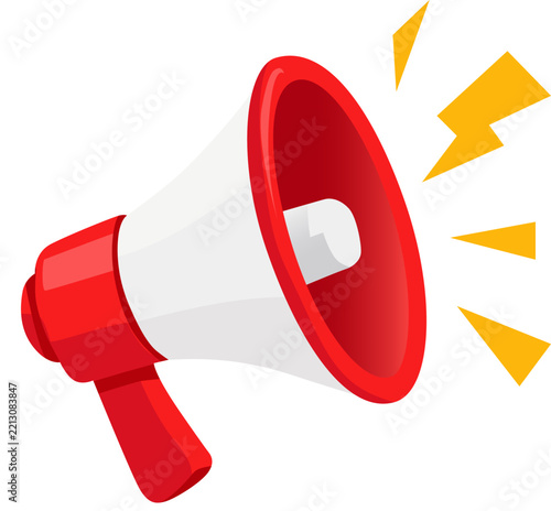 megaphone announcement loudspeaker
