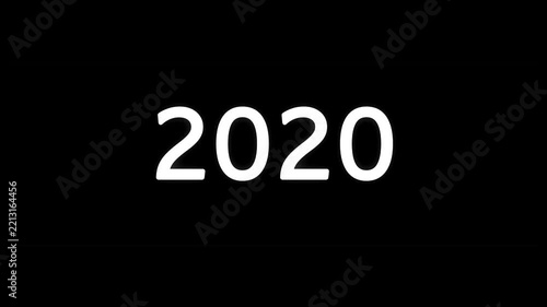 Year Date Transition Motion Graphic