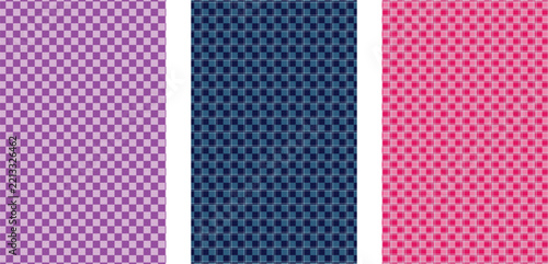 Gingham Color Palette Crochet Pattern – Seamless Checkered Handmade Textile Design
