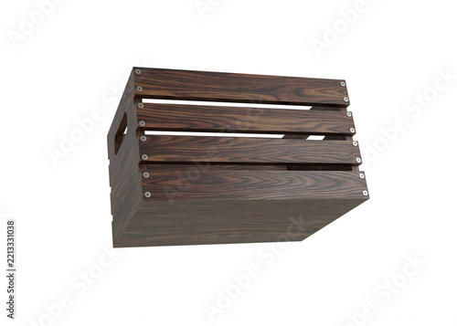 Wooden Crate Mockup for Product Branding