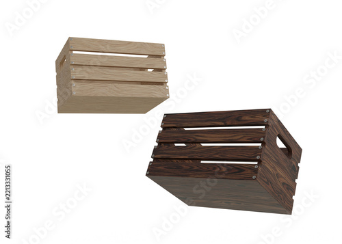 Wooden Crate Mockup
