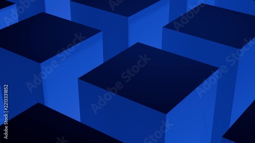 abstract blue cubes background