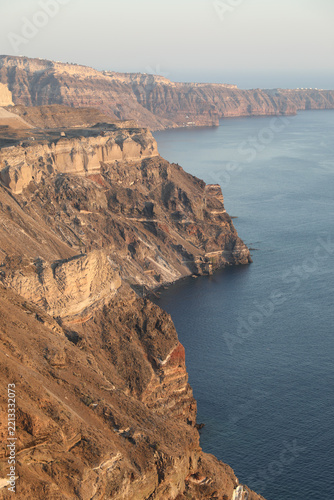 Caldera cliffside - Santorini Greece