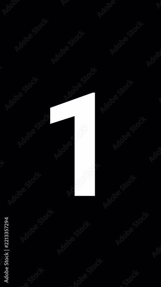 5 Second Countdown Video Timer Animation on Transparent Background for ...
