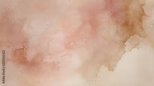 pastel watercolor wash background in blush pink