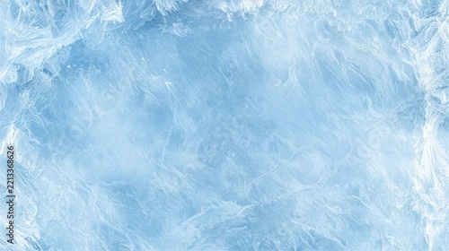 Abstract winter background inspired by frost crystals on glass