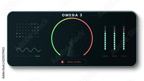 Omega 3 Level Meter Animation