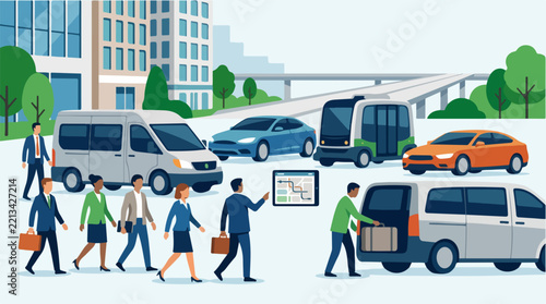 People Using Ride Sharing Services