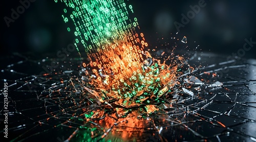 Abstract Digital Data Particles and Cyber Network Technology