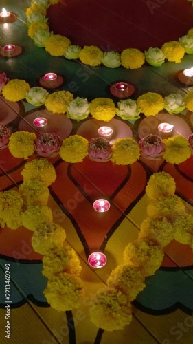 Clay diya lamps lit during diwali celebration, Diwali, or Deepavali, is India's biggest and most important holiday.