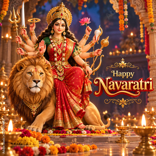 Happy Navaratri Festival Banner