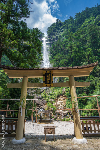 和歌山 飛瀧神社から那須大滝を望む