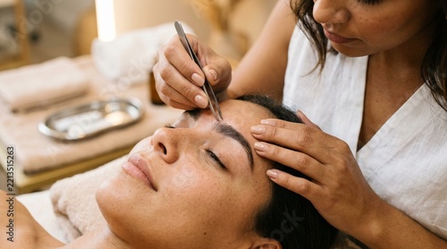 Eyebrow Shaping Treatment: Professional Tweezing for Defined Brows