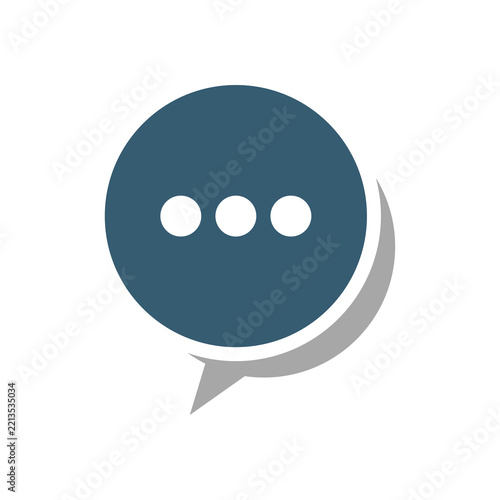 Chat Logo App Icon Design template