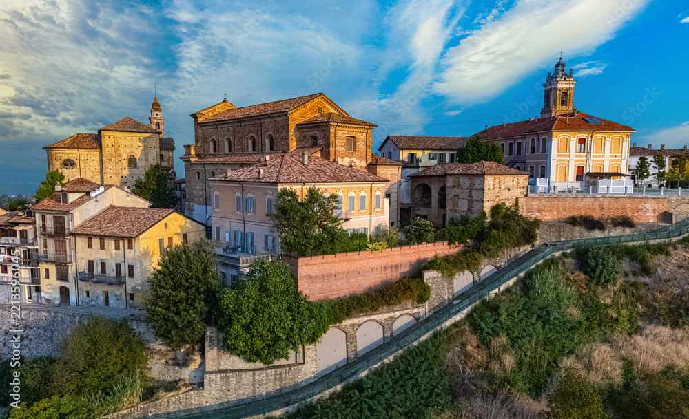 Fototapeta premium View of La Morra in the Province of Cuneo, Piedmont, Italy