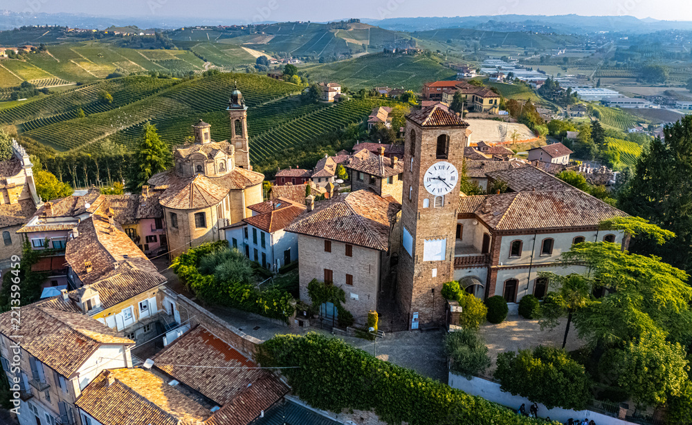 Naklejka premium View of Neive in the Province of Cuneo, Piedmont, Italy
