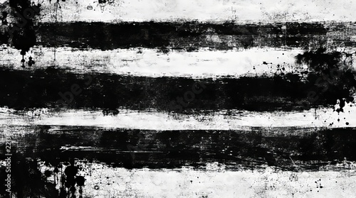 Grunge abstract black and white brush strokes texture