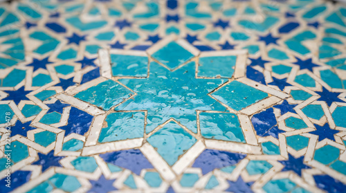 Ramadan Islamic geometric tile pattern background