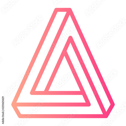 triangle gradient icon