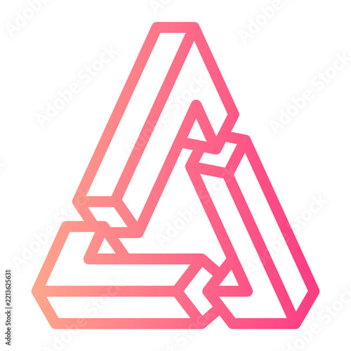 triangle gradient icon