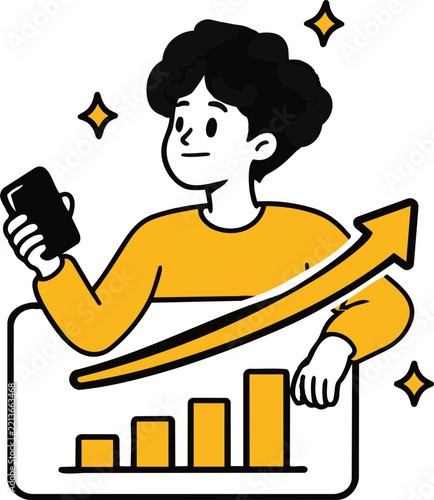 Business Growth Analytics Illustration