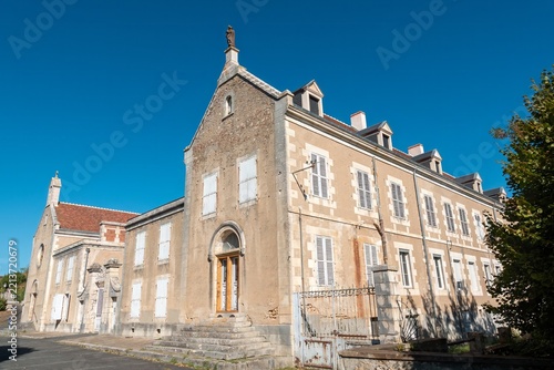 Montmorillon France - September 14 2026: old hospital in the former convent of The Daughters of St Francis Montmorillon France