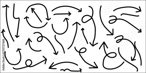 Hand drawn arrow set