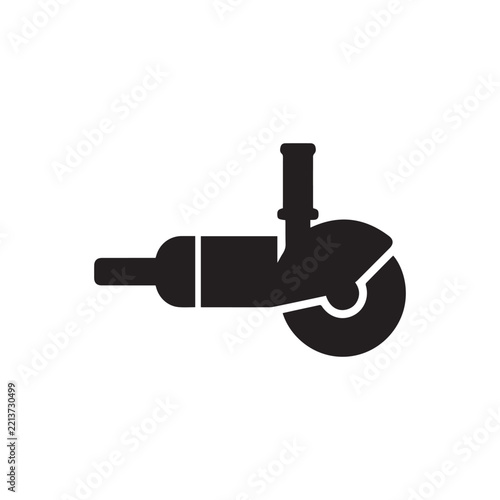 Fotografie Angle grinder icon for cutting and grinding power tool
Angle grinder icon for metal cutting and grinding work