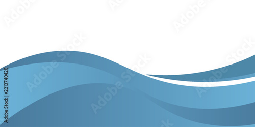 Blue curve line vector background overlap layer paper on white space for text and message design, modern design