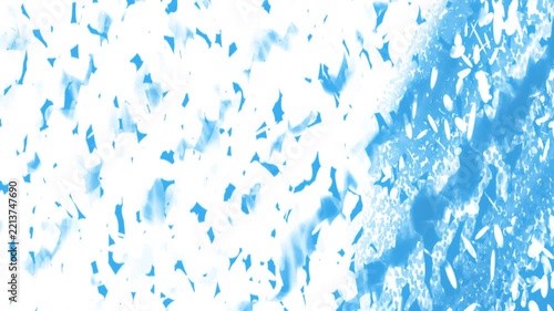 Winter Crystal Snowflake Transition Animation