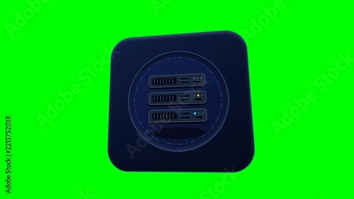 Morphic Server Data Card Motion On Green Screen
