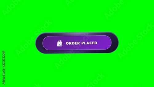 Shop Now Bounce Ball CTA Button On Green Screen