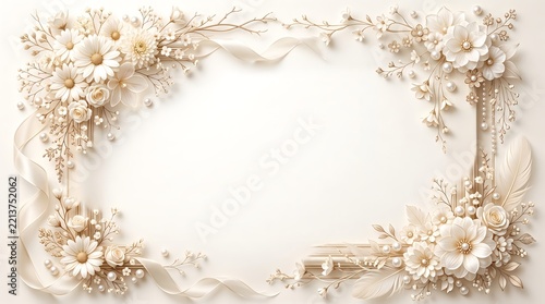 Elegant Three Dimensional Decorative Frame