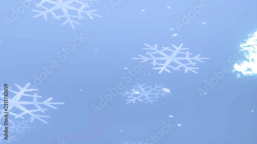 Winter Snowflake Video Transition Effect